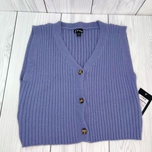 Girls' Boxy Cropped Sweater Vest - art class